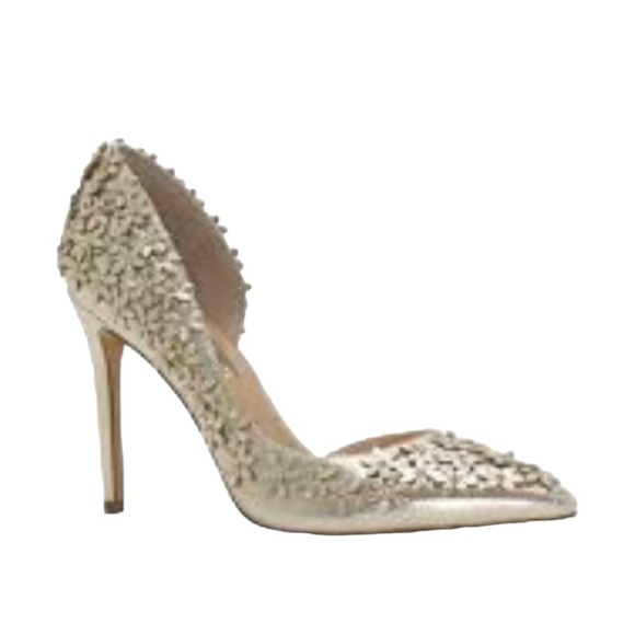 INC Metallic Flecks Gold & Silver With 3D Flowers - Picture 9 of 9